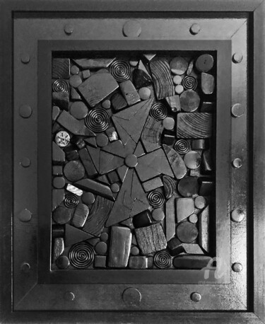Γλυπτική με τίτλο "Eclectic charcoal -…" από Mimi Eres, Αυθεντικά έργα τέχνης, Ξύλο