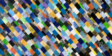 Ζωγραφική με τίτλο "Multicolor patterns…" από Mimi Eres, Αυθεντικά έργα τέχνης, Ακρυλικό