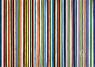 Pittura intitolato "Stripes 22/12" da Mimi Eres, Opera d'arte originale, Acrilico