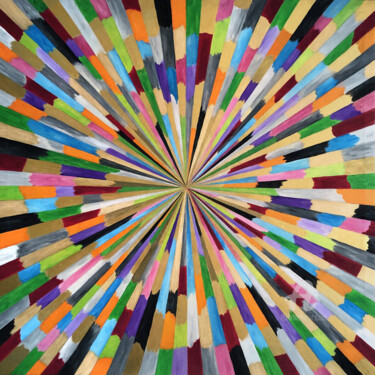 Peinture intitulée "Patterns  n. 22/24" par Mimi Eres, Œuvre d'art originale, Acrylique