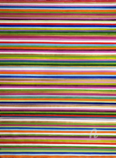 Pittura intitolato "Stripes 22/19" da Mimi Eres, Opera d'arte originale, Acrilico