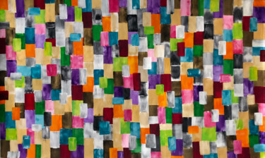 Malerei mit dem Titel "Patterns  n. 22/26" von Mimi Eres, Original-Kunstwerk, Acryl