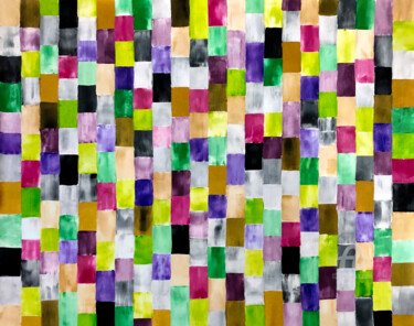 Malerei mit dem Titel "Patterns  n. 22/33" von Mimi Eres, Original-Kunstwerk, Acryl