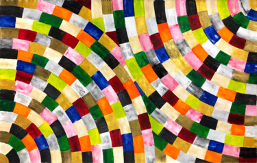Schilderij getiteld "Patterns  n. 22/40" door Mimi Eres, Origineel Kunstwerk, Acryl