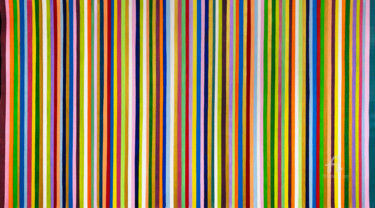 Pittura intitolato "Stripes 22/26" da Mimi Eres, Opera d'arte originale, Acrilico