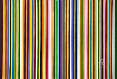 Peinture intitulée "Stripes 22/32" par Mimi Eres, Œuvre d'art originale, Acrylique