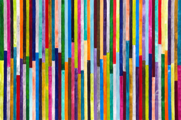 Malerei mit dem Titel "Strings N. 23/04" von Mimi Eres, Original-Kunstwerk, Acryl