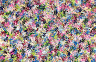 Peinture intitulée "Gardens 23-28" par Mimi Eres, Œuvre d'art originale, Acrylique