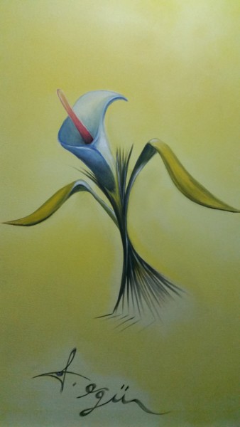 Painting titled "CANLI" by Zinhari, Original Artwork