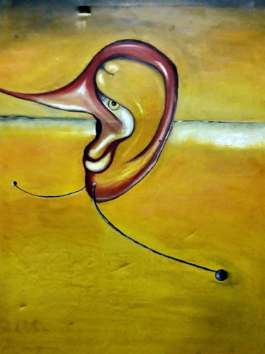 Painting titled "KUŞ" by Zinhari, Original Artwork