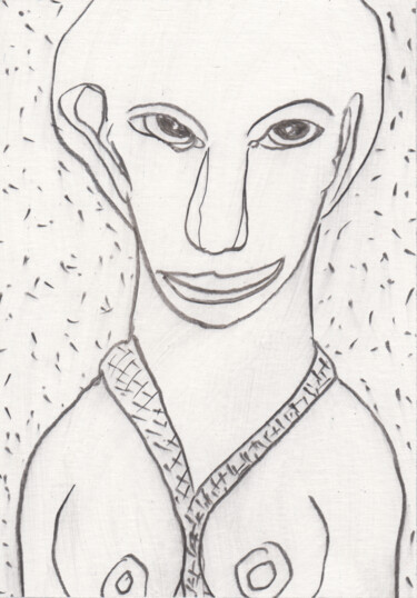Рисунок под названием "Nu féminin (PEI 319…" - Ergon, Подлинное произведение искусства, Цветные карандаши