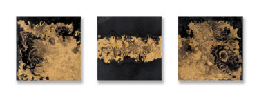 Gold Rush Peinture intitulée "Gold Rush" par Maseko, Œuvre d'art originale, Acrylique