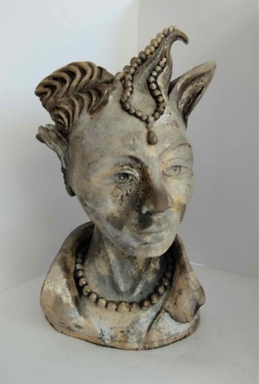 Sculpture titled "Poterie 2" by Eric Bouquet, Original Artwork, Clay