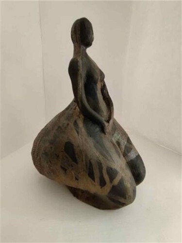 Скульптура под названием "Poterie 10" - Eric Bouquet, Подлинное произведение искусства, Нержавеющая сталь