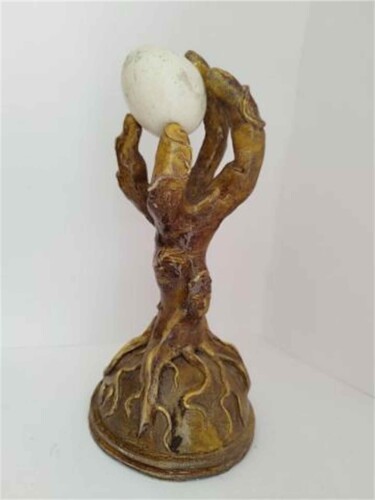 Escultura intitulada "Un Neufalamain" por Eric Bouquet, Obras de arte originais, Argila