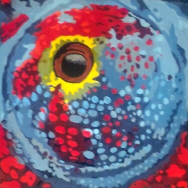 Картина под названием "Chameleon" - Eric Bourdon, Подлинное произведение искусства, Масло