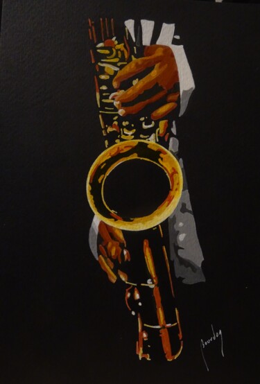 Peinture intitulée "Saxo 3" par Eric Bourdon, Œuvre d'art originale, Huile