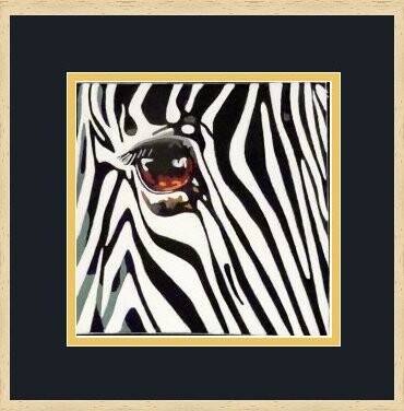 Peinture intitulée "zebra" par Eric Bourdon, Œuvre d'art originale, Huile
