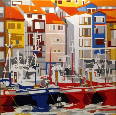 Pintura titulada "Bermeo 5" por Eric Bourdon, Obra de arte original, Oleo