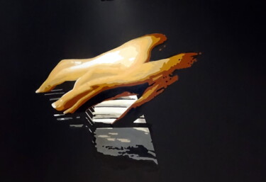 Malarstwo zatytułowany „piano” autorstwa Eric Bourdon, Oryginalna praca, Olej