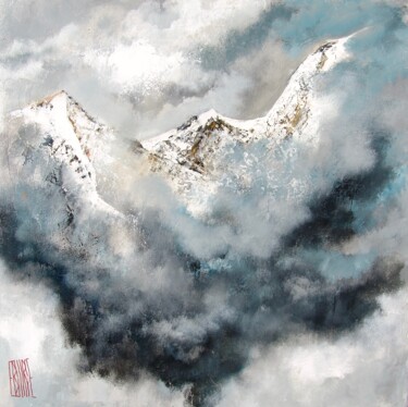"Dans les nuages" başlıklı Tablo Eric Bourse tarafından, Orijinal sanat, Akrilik