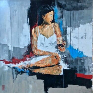 Malarstwo zatytułowany „Méditation” autorstwa Eric Bourse, Oryginalna praca, Akryl