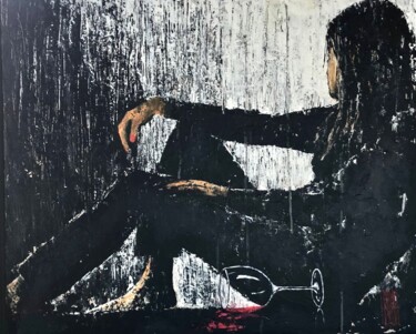 Peinture intitulée "Mélancolie" par Eric Bourse, Œuvre d'art originale, Acrylique