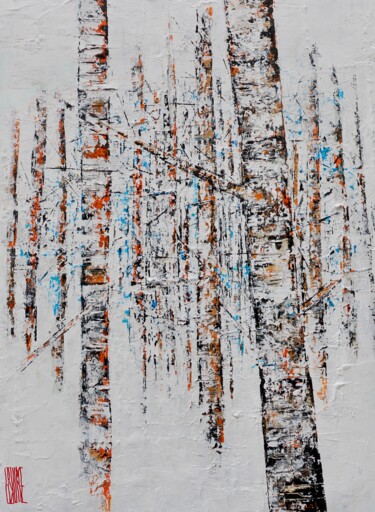 Картина под названием "Froidure" - Eric Bourse, Подлинное произведение искусства, Акрил Установлен на Деревянная рама для но…