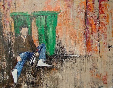 Картина под названием "Le clochard" - Eric Bourse, Подлинное произведение искусства, Акрил
