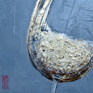 Painting titled "champagne-30-x-30.j…" by Eric Bourse, Original Artwork