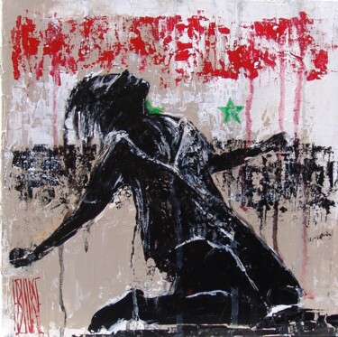 Peinture intitulée "LEB - syrie-30-x-30…" par Eric Bourse, Œuvre d'art originale