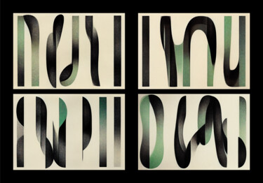 Arts numériques intitulée "Cryptic in Green #01" par Eric Brocherie, Œuvre d'art originale, Travail numérique 2D