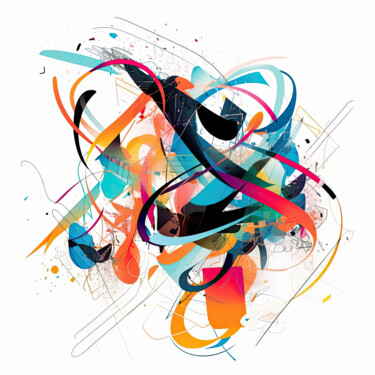 Arts numériques intitulée "Spring #07" par Eric Brocherie, Œuvre d'art originale, Peinture numérique Monté sur Aluminium