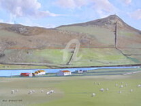 Peinture intitulée "haroldswick-shetlan…" par Eric Burgess-Ray, Œuvre d'art originale, Huile