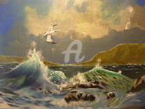 Painting titled "the-arctic-tern-eri…" by Eric Burgess-Ray, Original Artwork, Oil