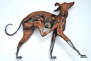 Sculpture intitulée "levrier-e-clavel-ds…" par Eric Clavel, Œuvre d'art originale