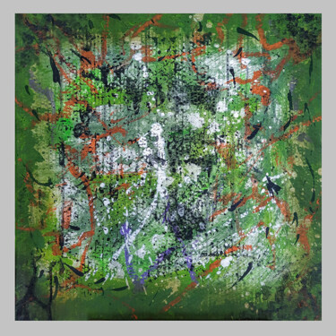 Painting titled "Forest spirit" by Eric Daude, Original Artwork, Acrylic
