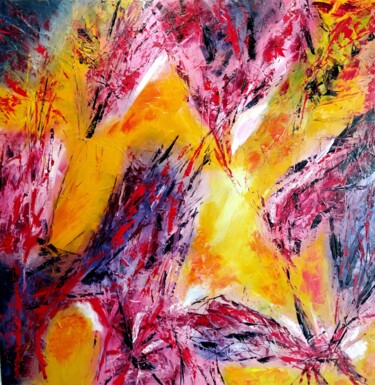 Картина под названием "abstract nature 11…" - Eric Delbos, Подлинное произведение искусства, Масло