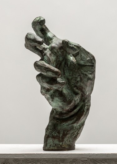 Sculpture intitulée "Expressionist hand" par Eric Doireau, Œuvre d'art originale, Métaux