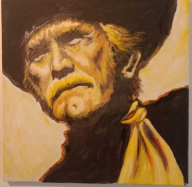 Pintura titulada "Kirk Douglas la bri…" por Eric Espigares, Obra de arte original, Oleo