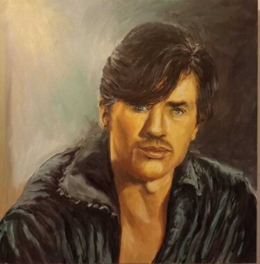Painting titled "Delon" by Eric Espigares, Original Artwork, Oil