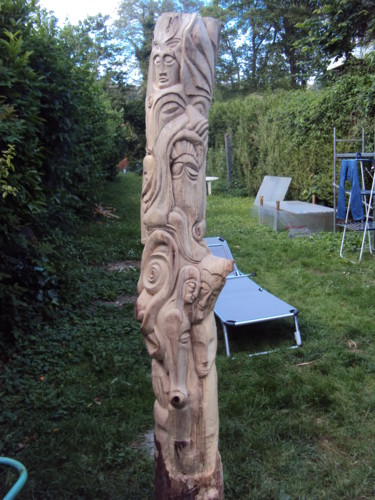 雕塑 标题为“2015-06-02-18-40-29…” 由Eric-Fabrice, 原创艺术品, 木