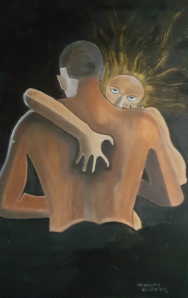 Peinture intitulée "la passion" par Eric Facchinetti, Œuvre d'art originale, Huile