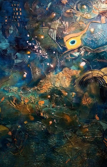 Malerei mit dem Titel ""Distant reveries o…" von Eric Facchinetti, Original-Kunstwerk, Acryl