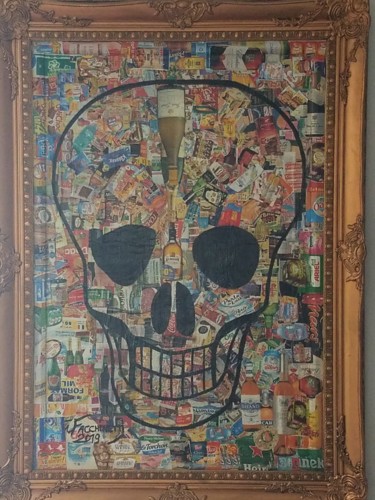 Junkie food Collages titled "Junkie food" by Eric Facchinetti, Original Art, Collages