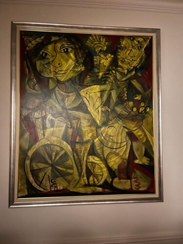 Pittura intitolato "26_Sans Nom" da Eric Force, Opera d'arte originale, Acrilico Montato su Telaio per barella in legno