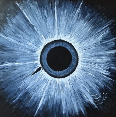 Pintura titulada "Iris" por Eric Garnier, Obra de arte original, Acrílico Montado en Bastidor de camilla de madera