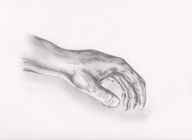 Drawing titled "Hand Skecth" by Eric L Vadé, Original Artwork, Pencil