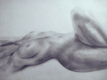 Dessin intitulée "Nude Sketch" par Eric L Vadé, Œuvre d'art originale, Crayon