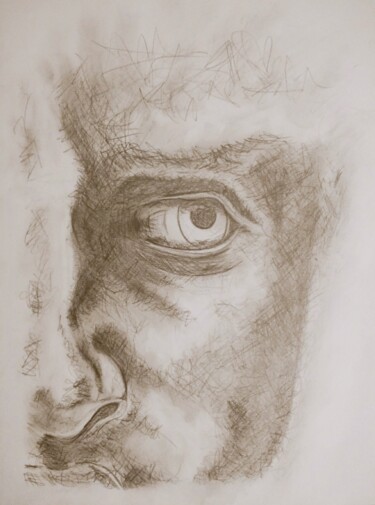 Drawing titled "David Stylisé" by Eric L Vadé, Original Artwork, Pencil